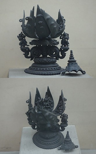 Vajra Tr lotus maala, Chandipur near Ptharghta in Bhagalpur district, Bihar.